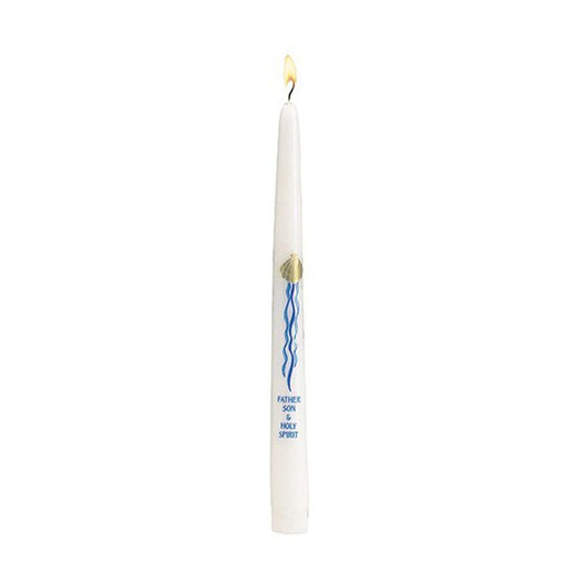 Baptismal Candle, Baptism Candle, Shell