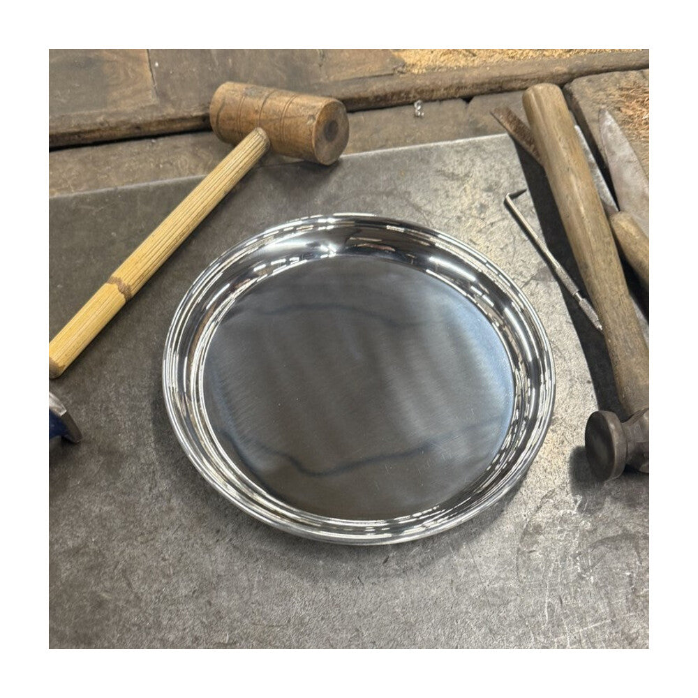 Large 300mm Round Pewter Tray