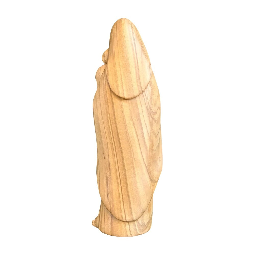 Modern Madonna and Child Sculpture in Maple and Lime wood Val Gardena
