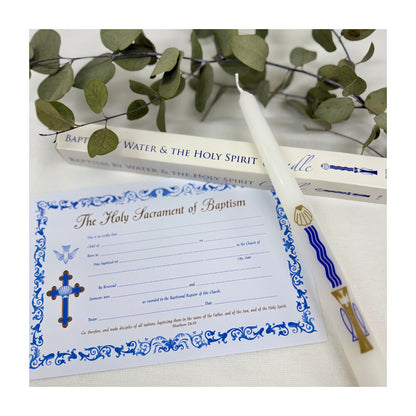 Baptism by Water and The Holy Spirit Candle