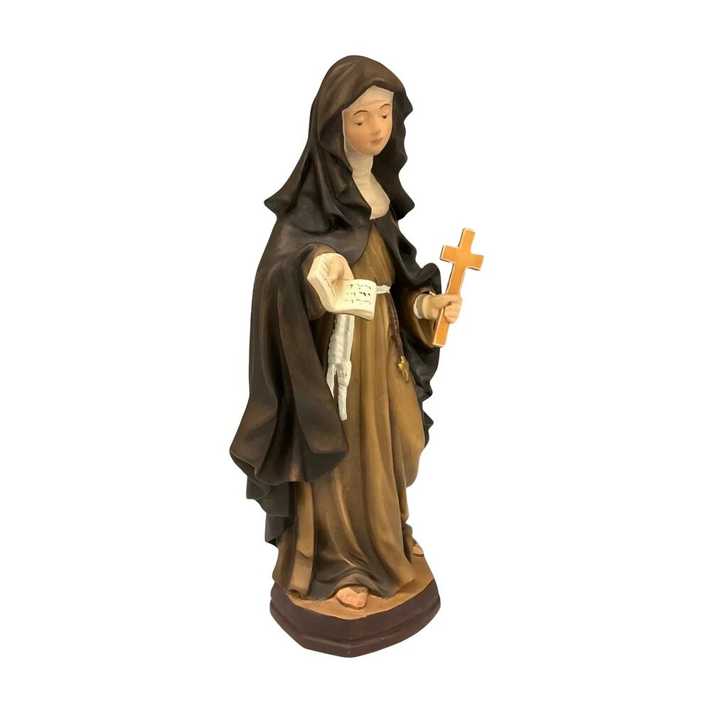 Sculpture of Saint Louise de Marillac in Val Gardena Wood
