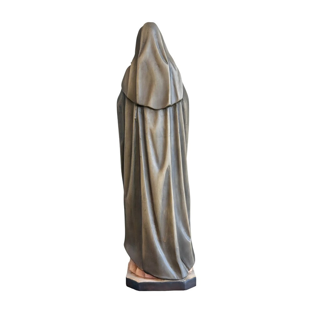 Statue of Saint Thérèse of Lisieux in hand-carved and hand-painted wood
