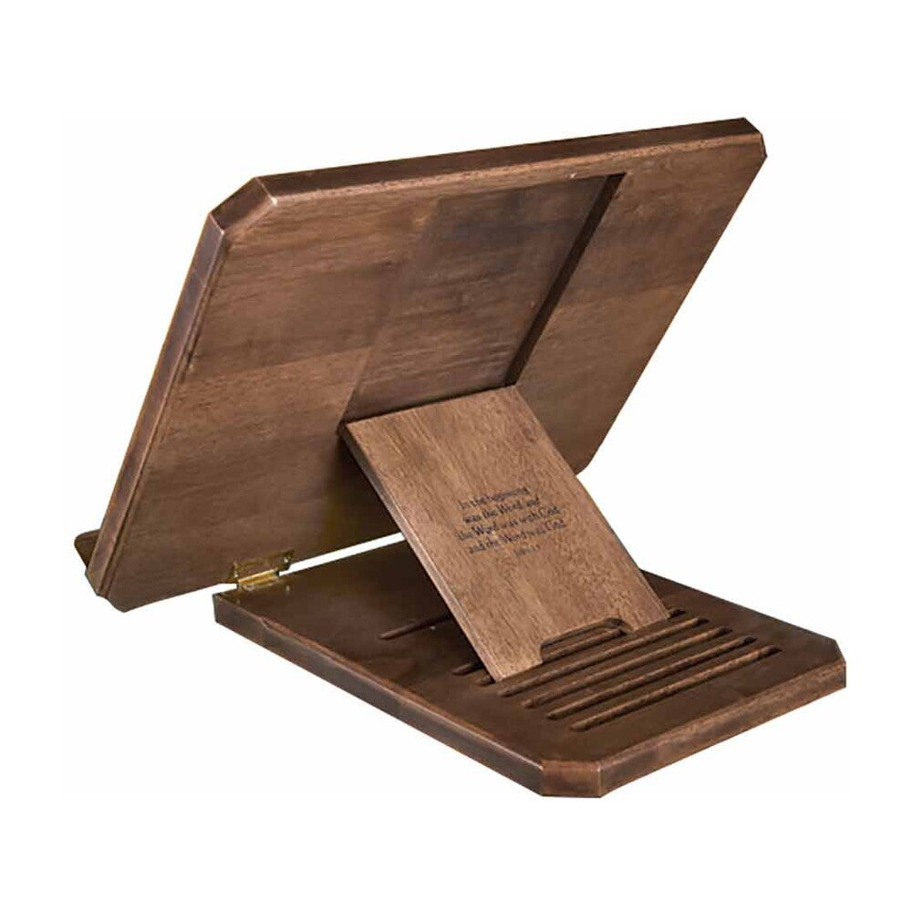 Bible Stand with Silk-Screened Bible Verse