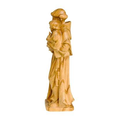 Saint Anthony of Padua and Infant Jesus statue carved in wood