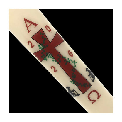 Cross with Roman Soldiers Paschal Candle