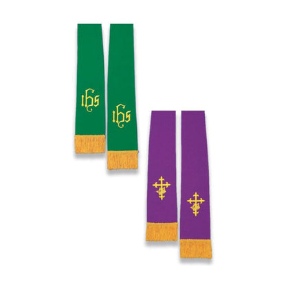 Reversible Stole: Purple & Green