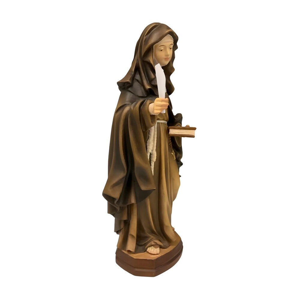 Sculpture of Saint Eva of Liège in Fine Val Gardena Wood