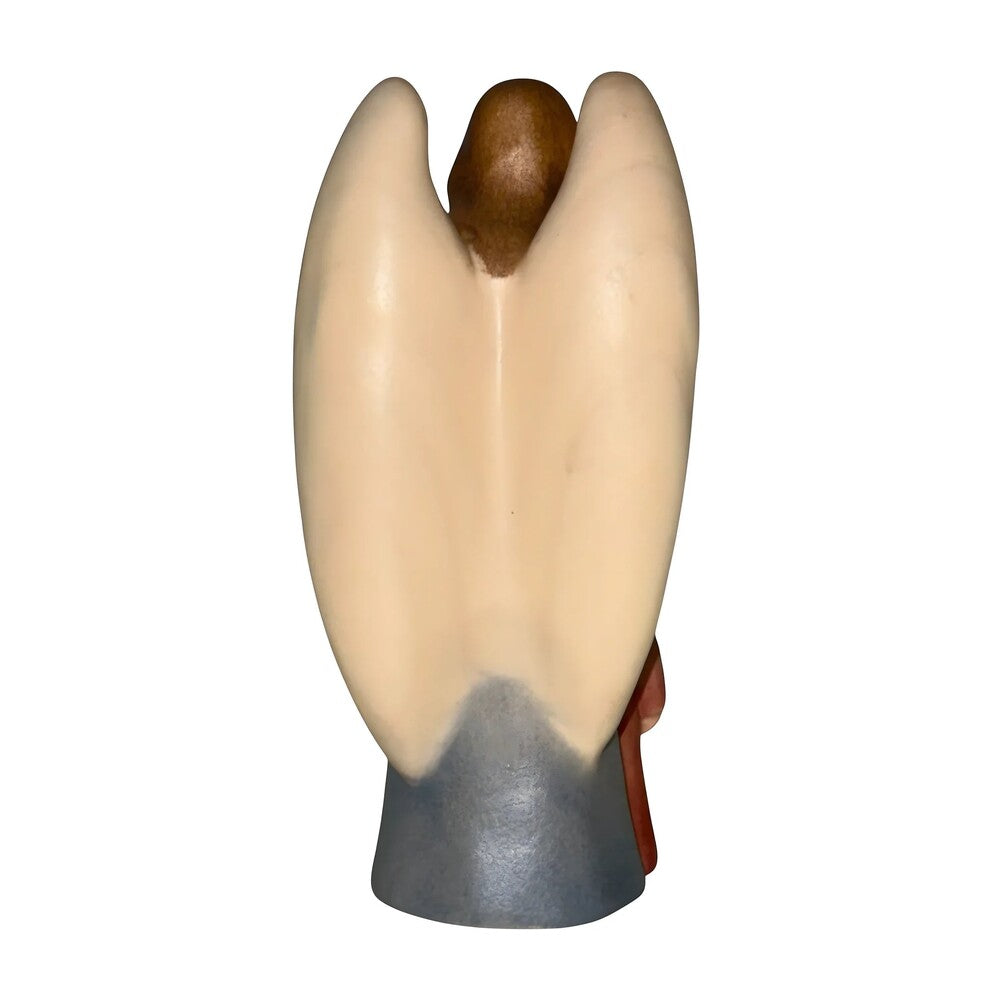 Guardian Angel with Children: Maple Wood Sculpture from Val Gardena