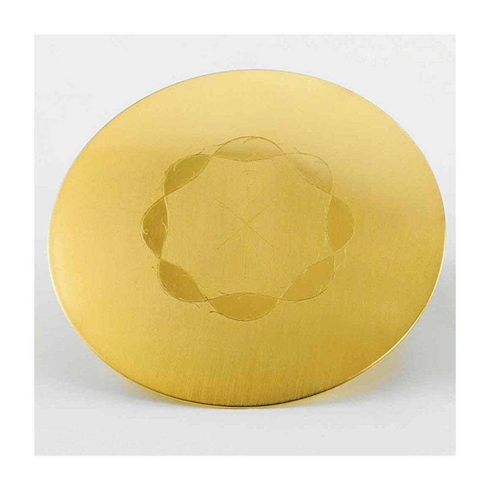 5 3/4" Diameter Engraved Brass Scale Paten DES567D