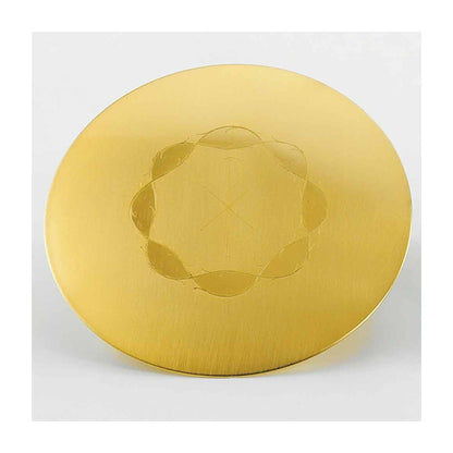 5 3/4" Diameter Engraved Brass Scale Paten DES567D