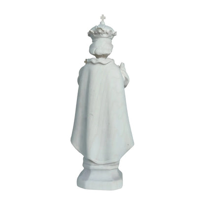 Infant Jesus of Prague Polychrome Hand-Carved Wooden Statue