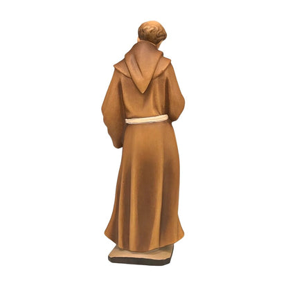 St Conrad Confalonieri Statue in Carved Wood from Val Gardena