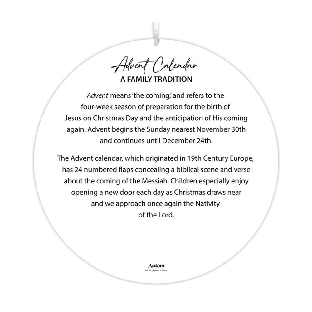 Wondrous Love Round Advent Calendar