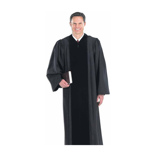 Pulpit Robe with Velvet Panels