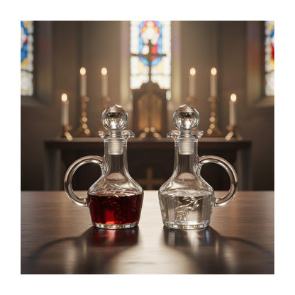 Elegant Glass Cruet Set