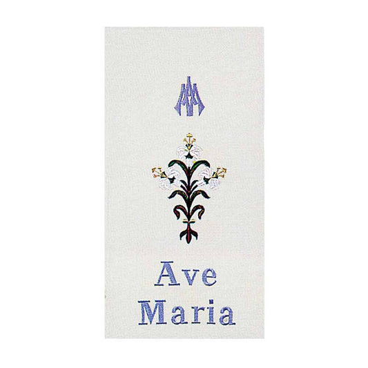 Ave Maria Embroidered Banner - Lectern Hanging