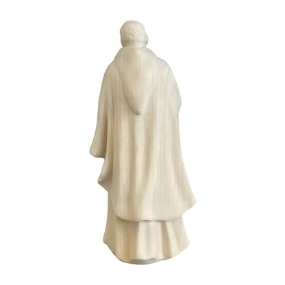 Hand-Carved Wooden Statue of Padre Pio of Pietrelcina, Val Gardena Craftsmanship