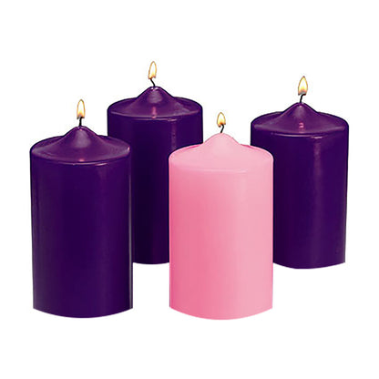 Advent Pillar Candles 3" x 6"