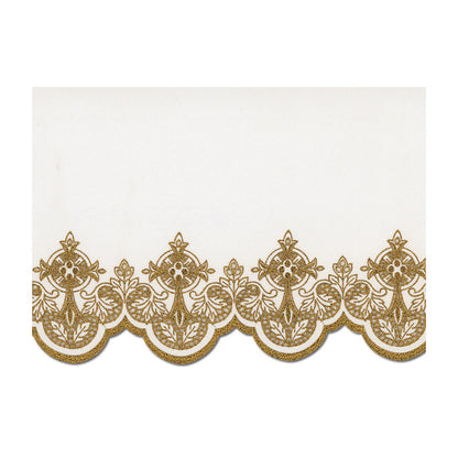 Gold Metallic Embroidered Altar Cloth - Design BV508MG