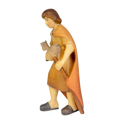 Shepherd with Lamb in Maple Wood