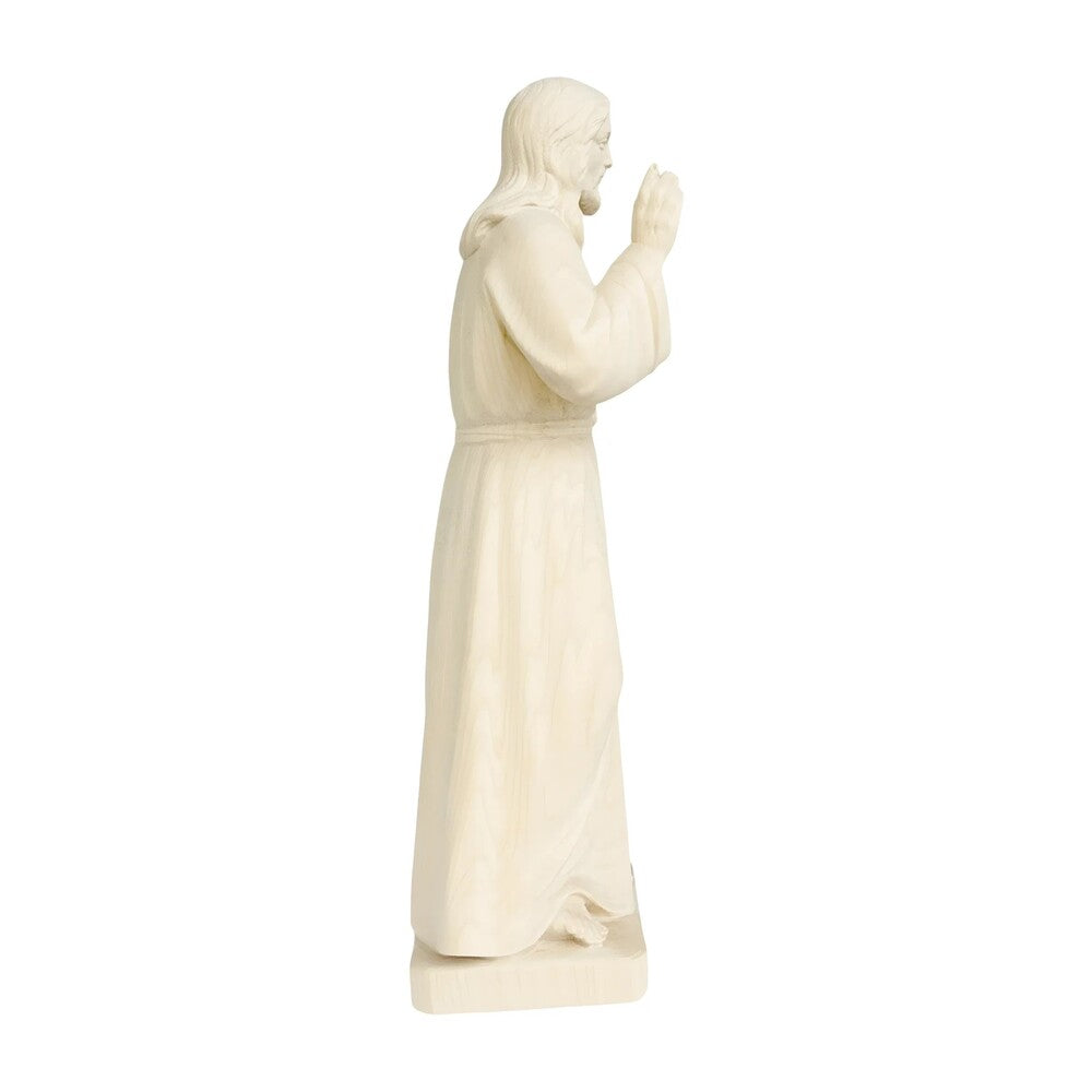 Risen Christ, Handcrafted Painted Wood Sculpture