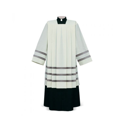 Gigliuccio Ivory Cotta with Triple Embroidered Bands