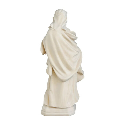 Santa Barbara with Tower: Handcrafted Wood Carving from Val Gardena