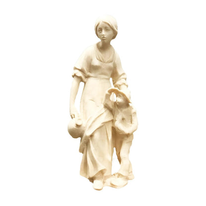 Shepherdess and Child - Maple Wood