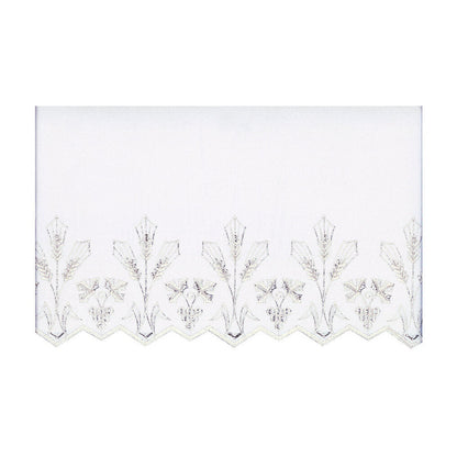 White Silk Embroidered Altar Cloth - Design BV5008