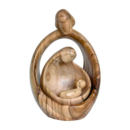 Sacred Family Modern Minimalist Nativity Scene - Wood Sculpture