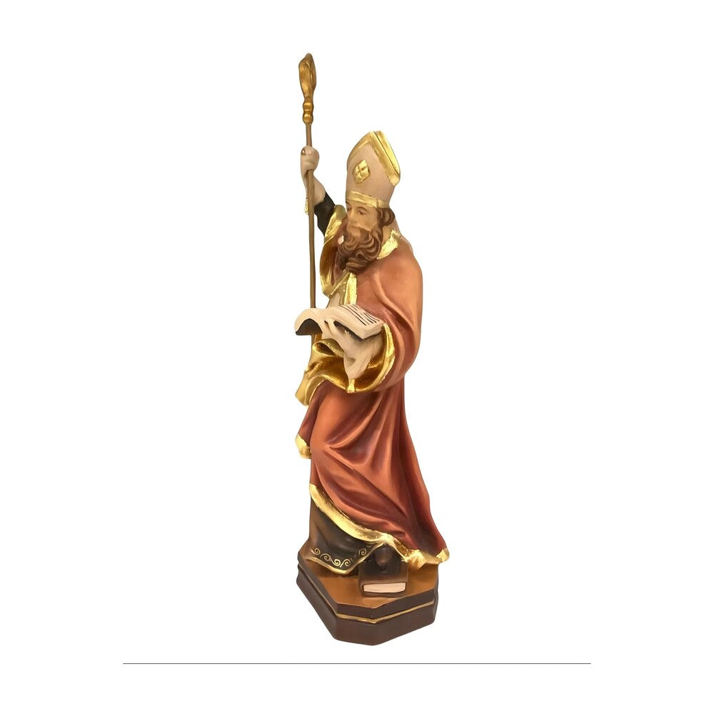 Artistic Statue St. Emanuel in Painted Wood | Val Gardena Handicraft