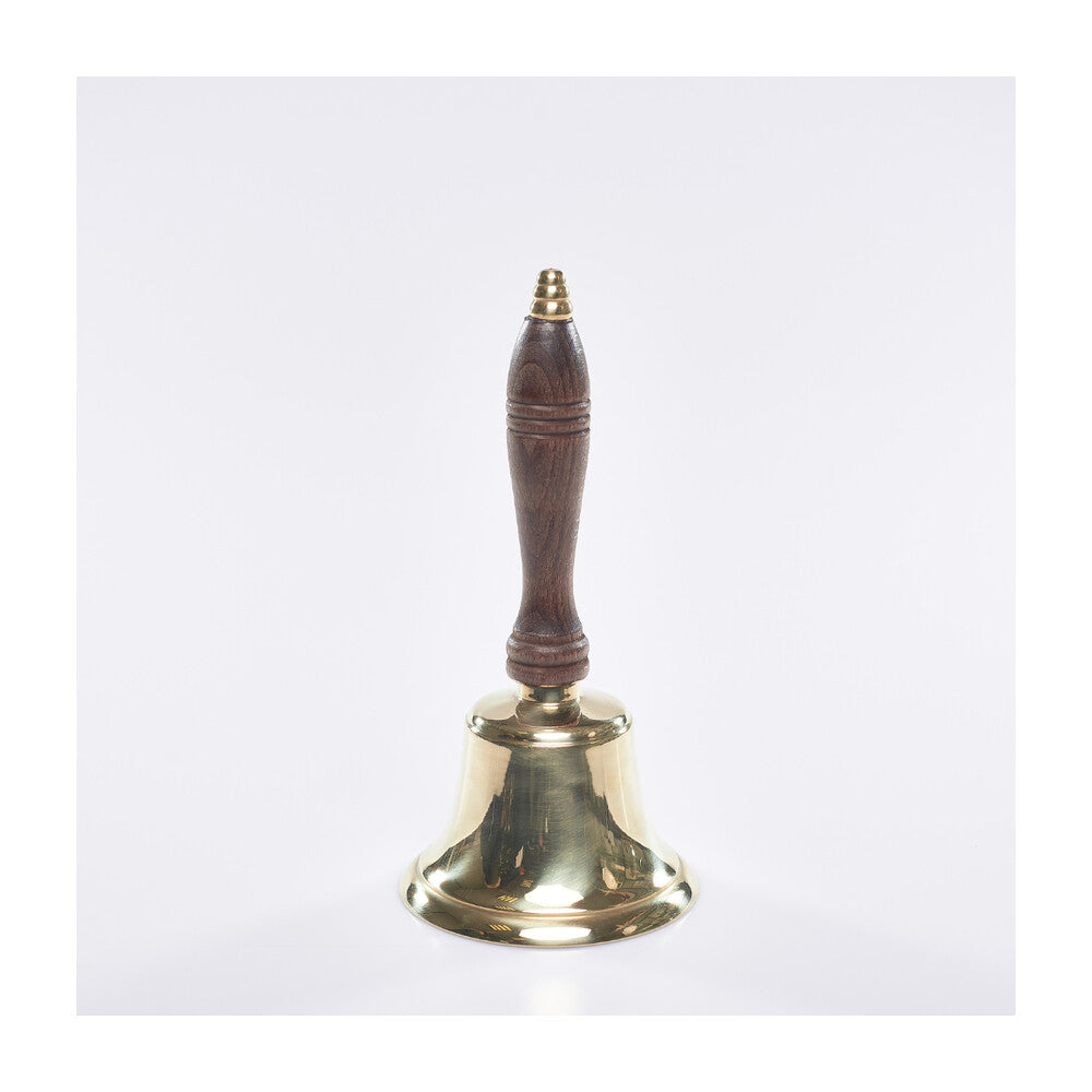 Brass Hand Bell with Wooden Handle