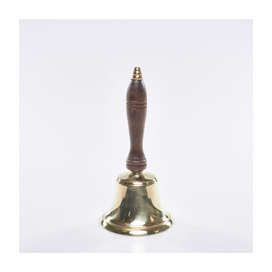 Brass Hand Bell with Wooden Handle