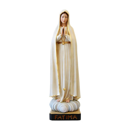 Statue of Our Lady of Fatima Pilgrim 100 cm in Colored Fiberglass