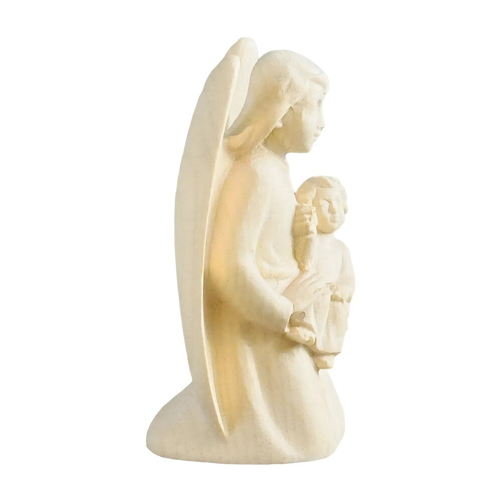 Guardian Angel with Child Hand-carved in Maple Wood