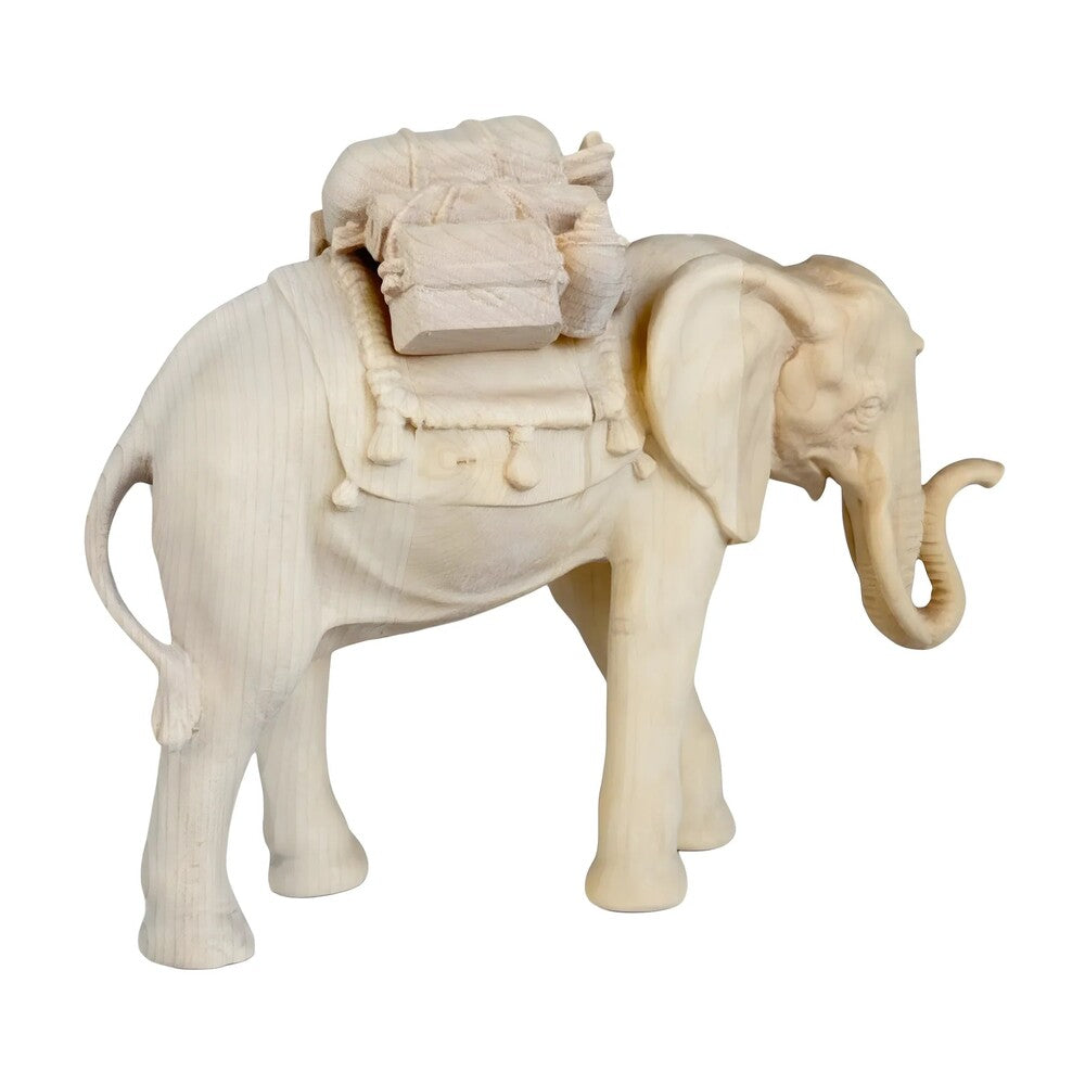 Elephant with Load in Maple Wood