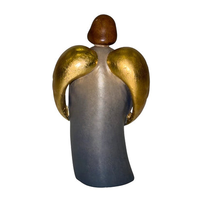 Guardian Angel Sculpture with Child | Sacred Handicrafts Val Gardena