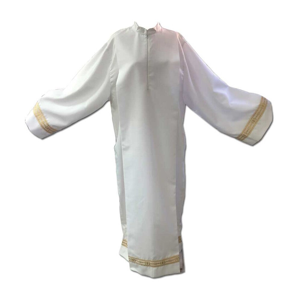 IHS Gold Embroidered Large Alb