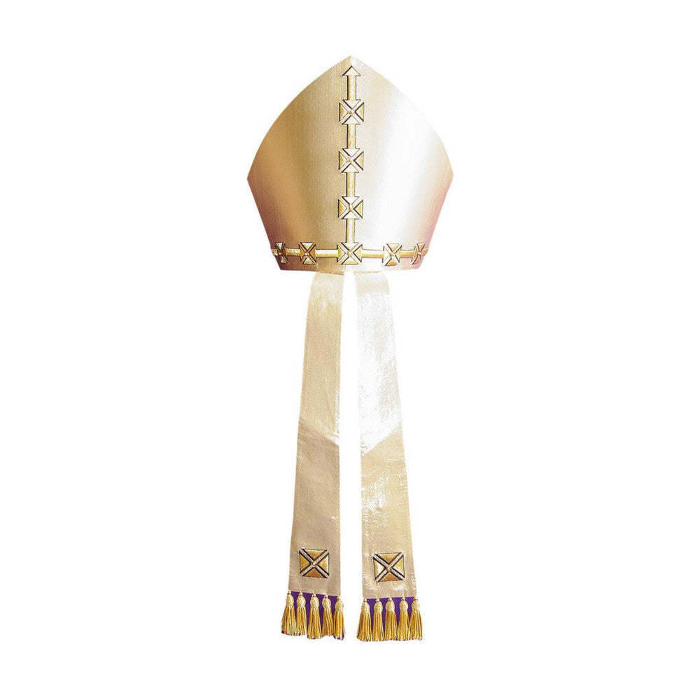 Lurex Gold Embroidered Mitre - PBM21