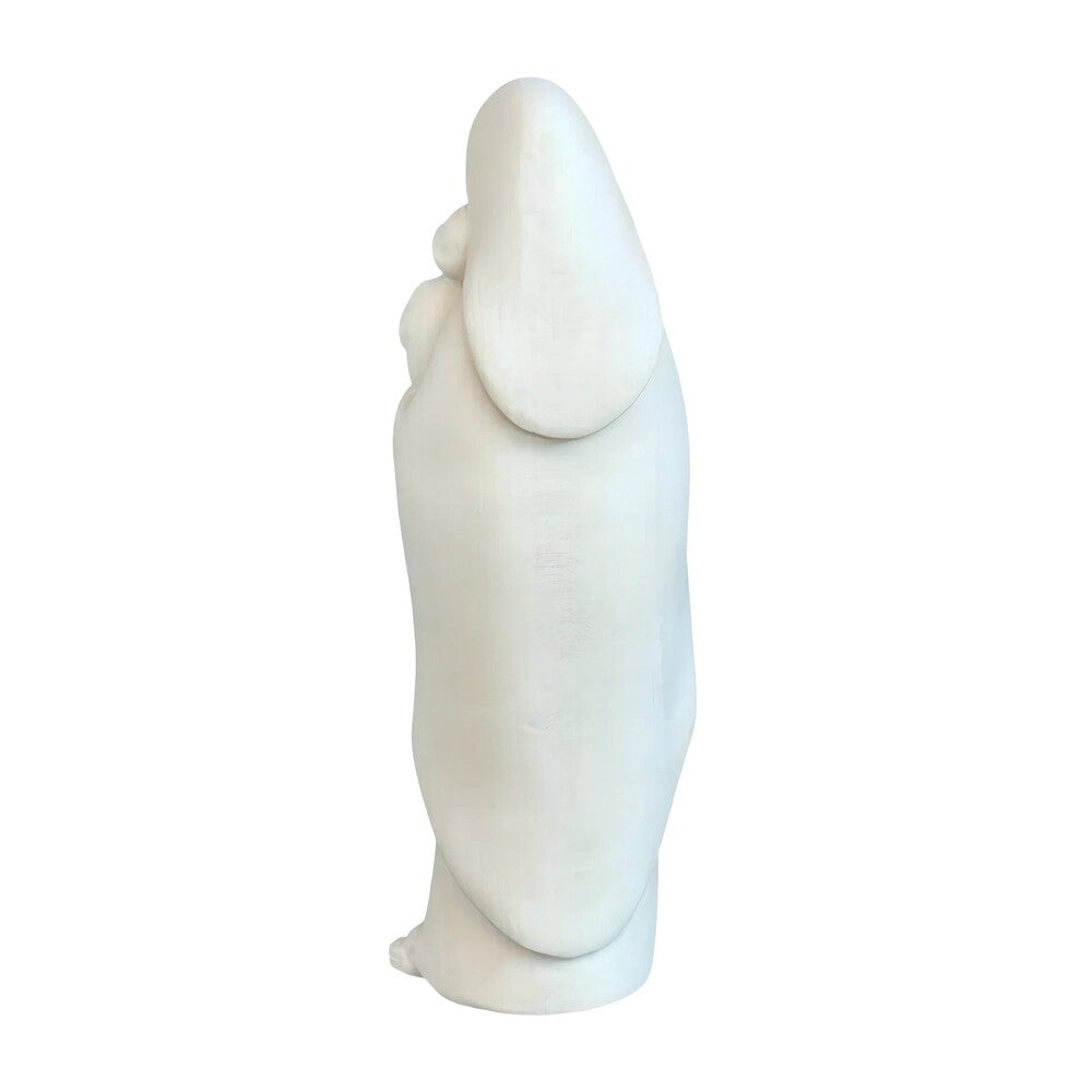 Modern Madonna and Child Sculpture in Maple and Lime wood Val Gardena