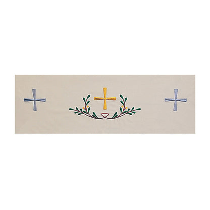 Washable Fitted Altar Cloth - Design BVSL9MCX Available In 6 Liturgical Colours
