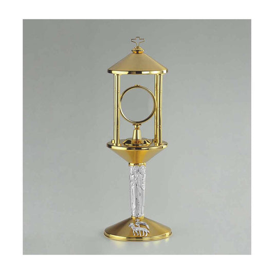 17" High Silver & Gold Plated Monstrance