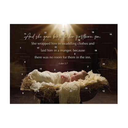Jesus in Manger Advent Calendar