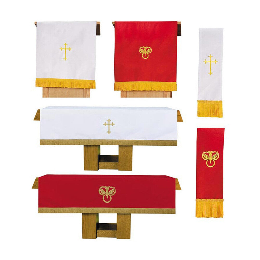 Three Piece Reversible Parament Set - Red/White