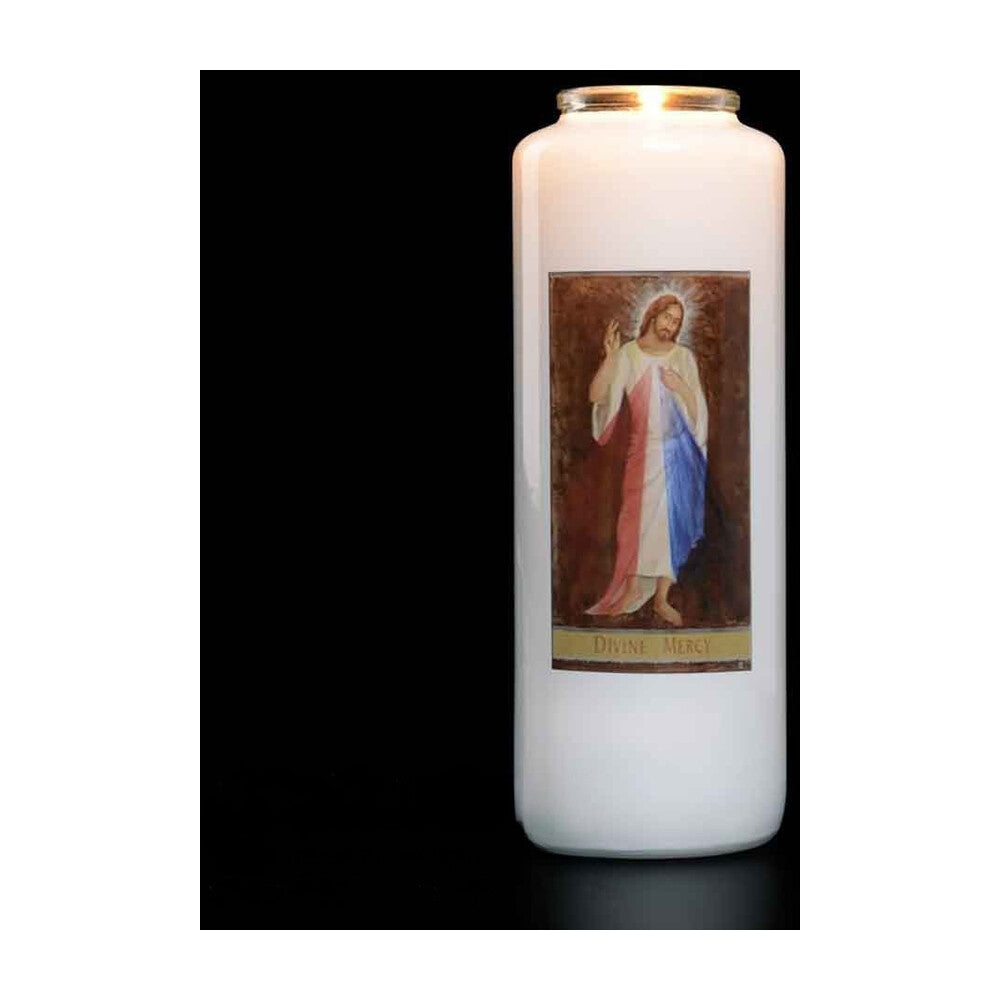 6 Day Divine Mercy Glass Devotional Light