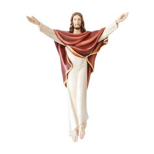 Christ the King Sacred Fiberglass Sculpture for outdoor | Val Gardena