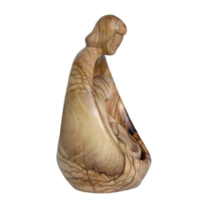 Sacred Family Modern Minimalist Nativity Scene - Wood Sculpture