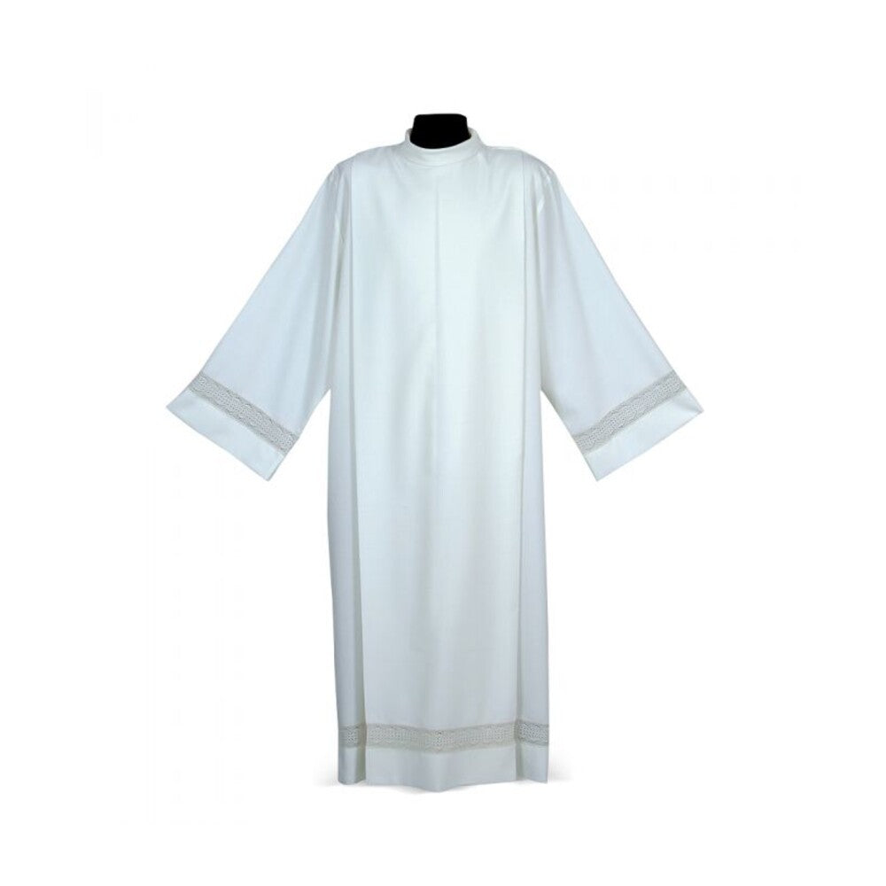 Entredeur Economico Alb with Subtle Decorative Trim