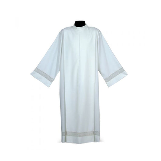 Entredeur Economico Alb with Subtle Decorative Trim