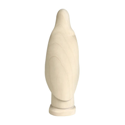 Our Lady of Lourdes Statue and Figurine in Hand-carved Val Gardena Wood